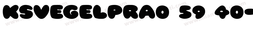 KSVEGELPRA0 59 40字体转换